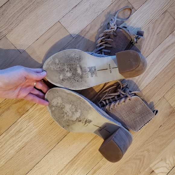 Dolce vita tan suede lace up block heels - Picture 4 of 7